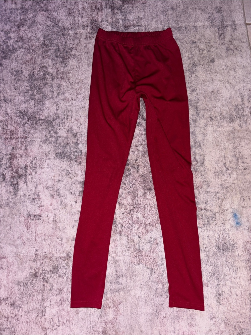 M Women Red Leggings - Comfortable Everyday Bottoms